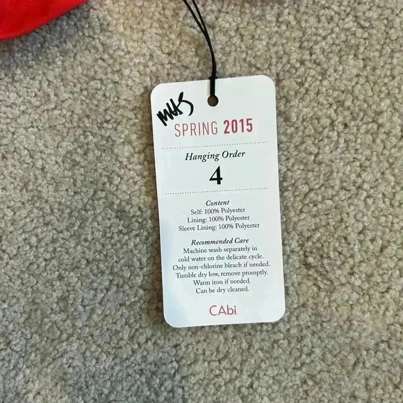 NWT Cabi #216 Jane Jacket Red Peplum Career Corporate Corpcore Office Size 4 - Picture 7 of 8